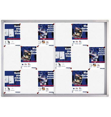 Franken Schaukasten SK6118 – Aluminium, ESG-Glas, abschliessbar, magnethaftend, 139 × 99 × 4,6 cm