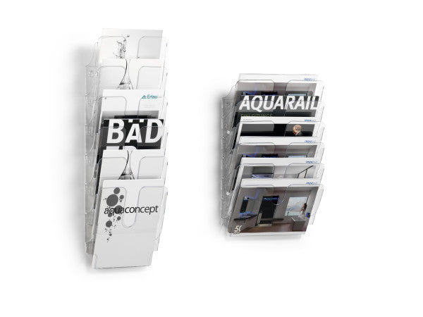Durable Prospekthalter FLEXIPLUS 6 – 340 × 520 mm, transparent, für A4