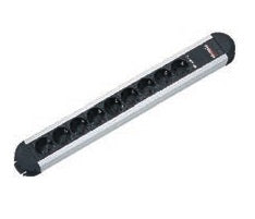 Bachmann PRIMO – Steckdosenleiste, 9× CEE7/3, ohne Schalter, 1,75 m, Stecker CEE7/7