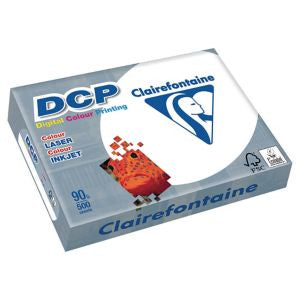 Clairefontaine DCP Kopierpapier – A4, 90 g/m², hochweiss – für Inkjet/Laser – FSC, EU Ecolabel – 2500 Blatt