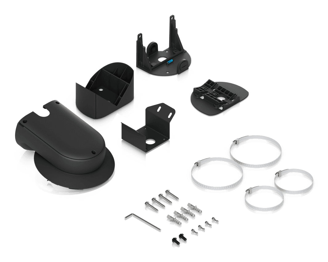 Ubiquiti Montageset Wand-/Masthalterung – für UVC-AI-MS-4 – Aluminium, Schwarz – 250 × 150 × 350 mm