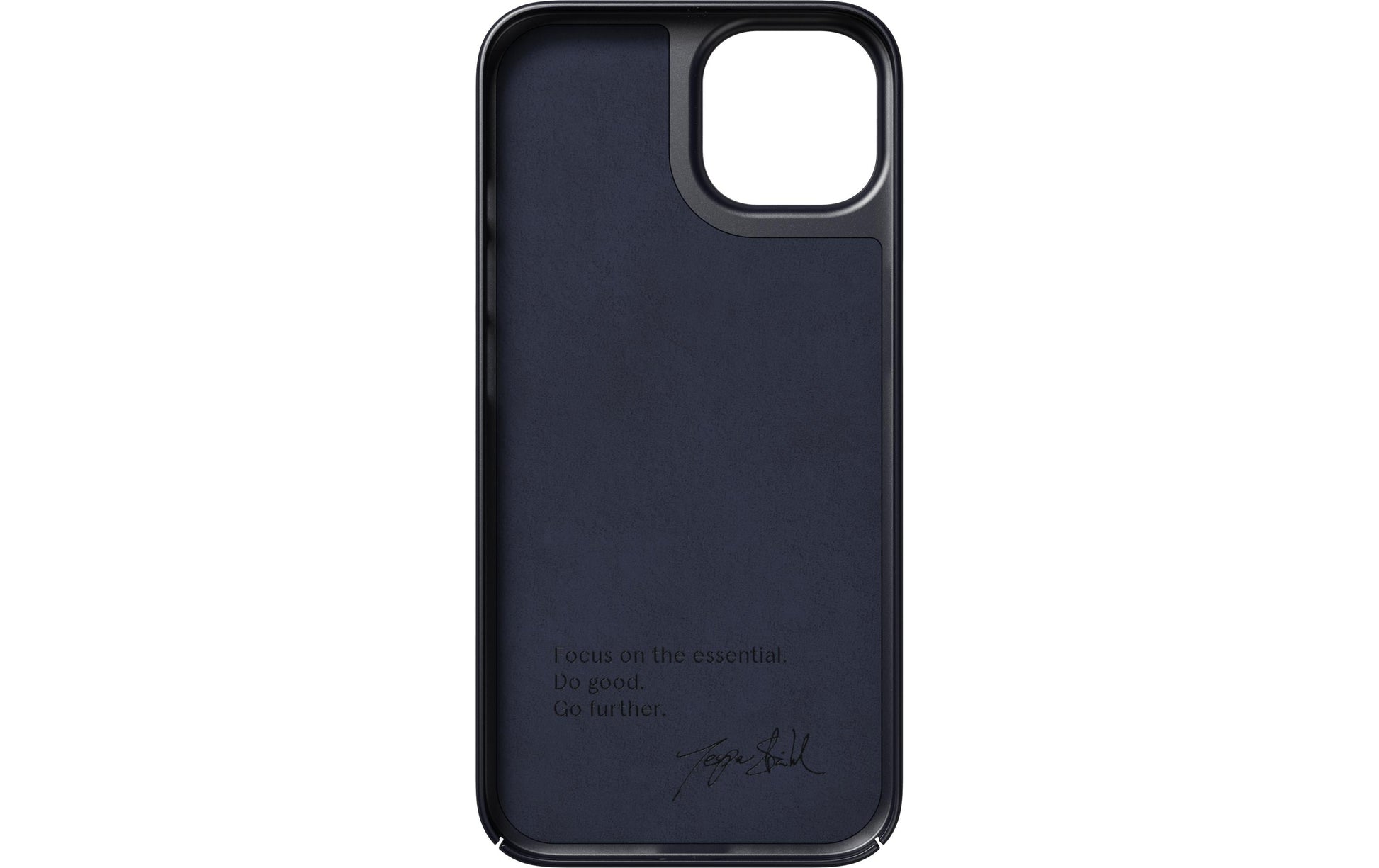 Nudient – Backcover – für Apple iPhone 14 – Midwinter Blue – Mikrofaser, MagSafe-kompatibel