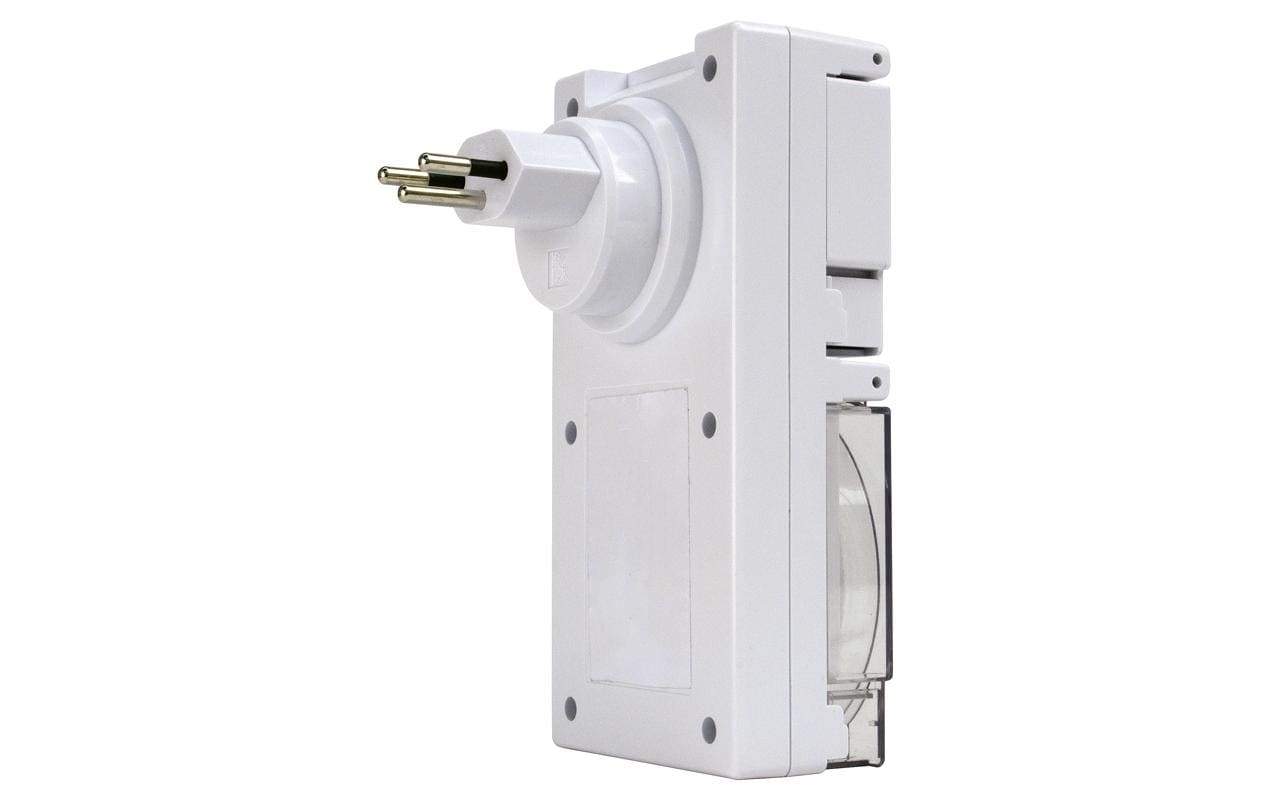 Steffen Digitale Zeitschaltuhr (DIN-Schiene) – Wochentimer, IP55 – 230 V, 10 A – Zwischenstecker
