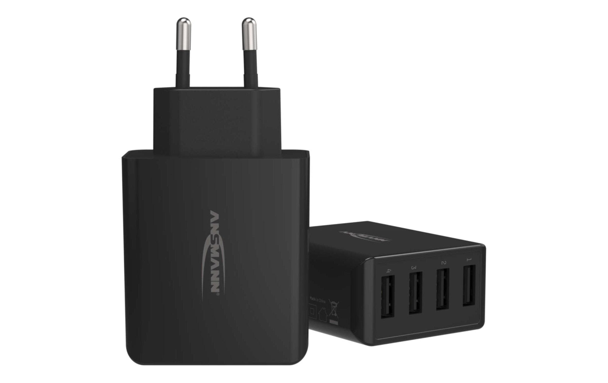 Ansmann Home Charger HC430 – 30 W, 4× USB-A – für Smartphones, Tablets, andere USB-Geräte