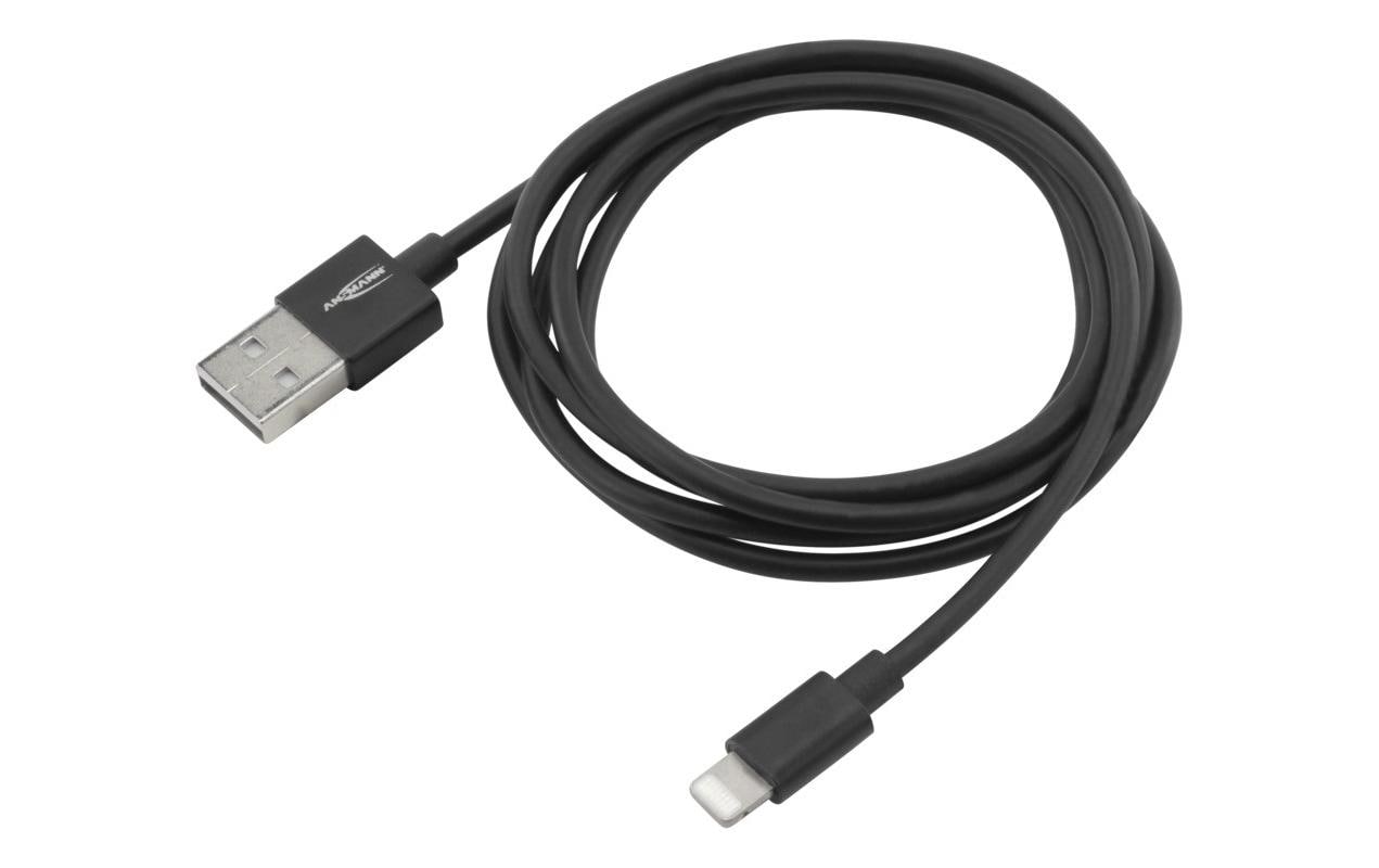 Ansmann Daten- & Ladekabel – USB-A auf Lightning 1,2 m, MFi zertifiziert – für iPhone/iPad