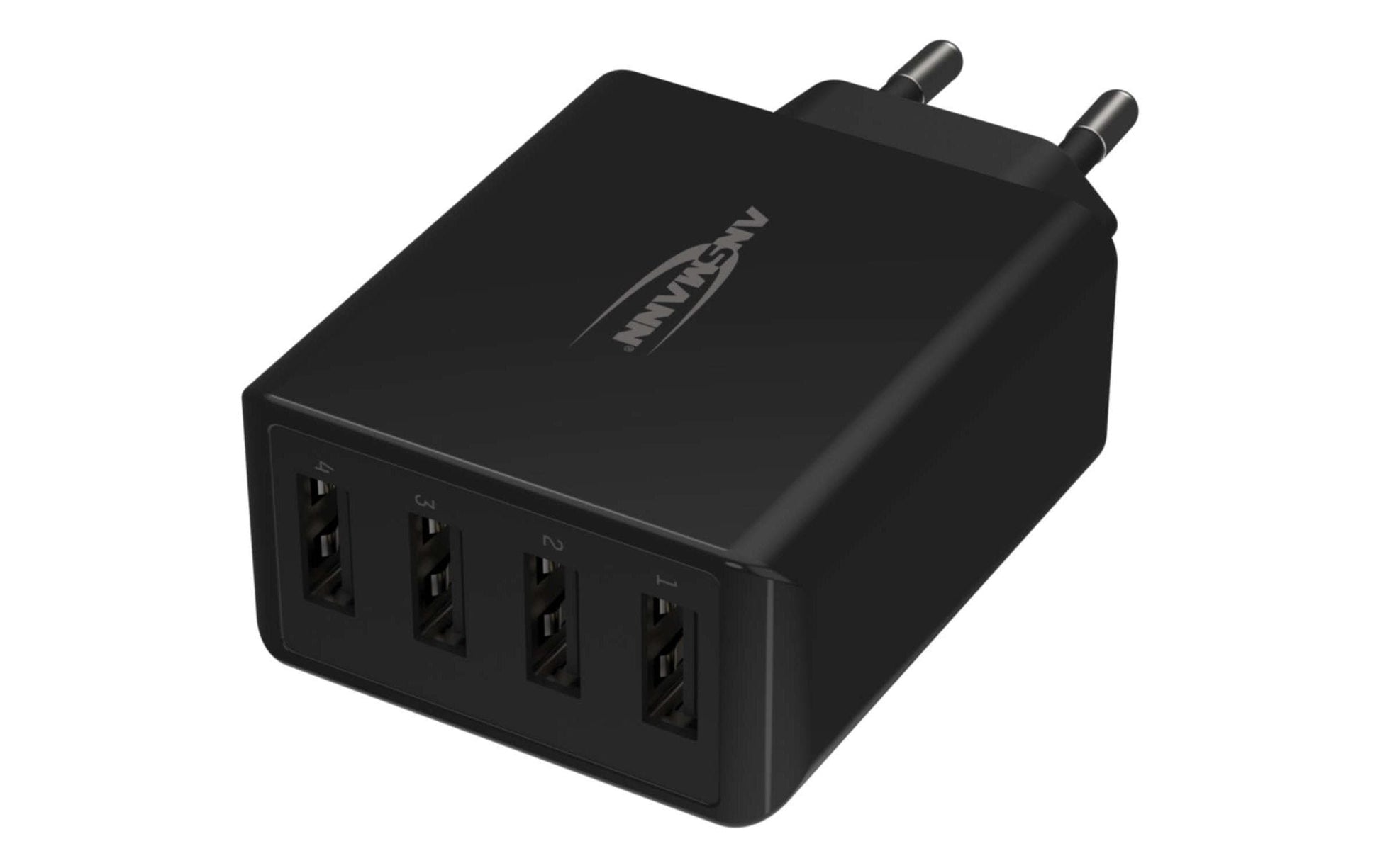 Ansmann Home Charger HC430 – 30 W, 4× USB-A – für Smartphones, Tablets, andere USB-Geräte