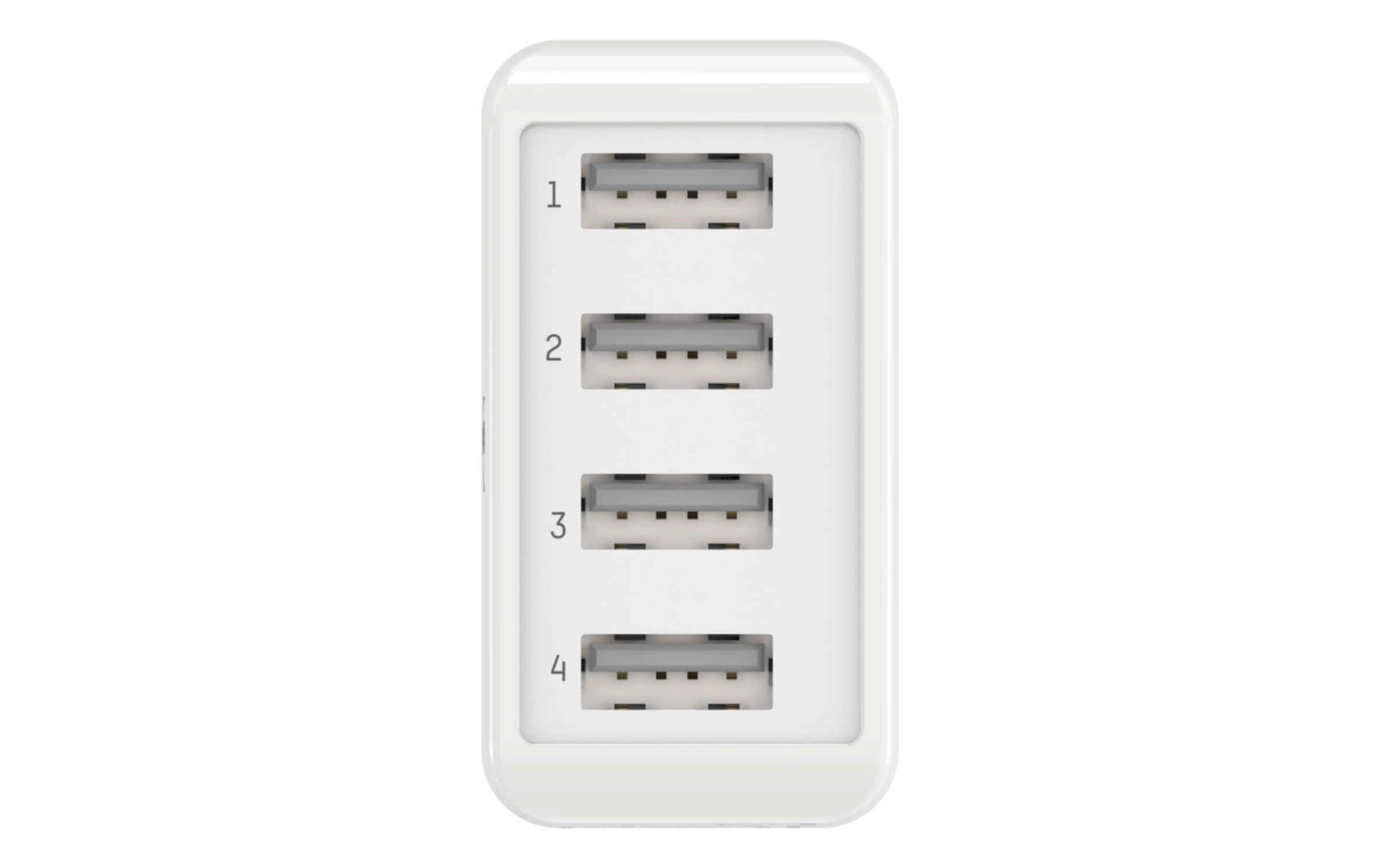 Ansmann Home Charger HC430 USB-Ladegerät 30 W – USB-A×4 – für Smartphones, Tablets u. Ä. – Weiss