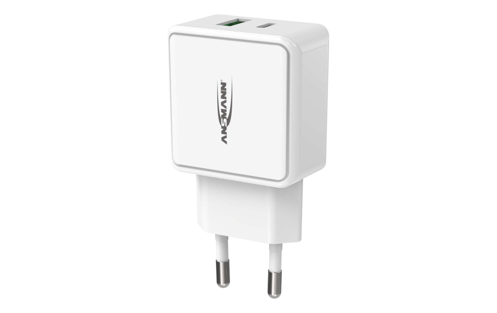 Ansmann Home Charger HC218PD USB-Ladegerät 20 W – USB-C×1, USB-A×1 – PD, QC 3.0