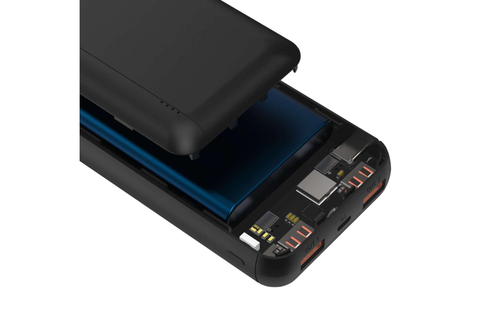 Ansmann PB320PD Powerbank 20'000 mAh – 20 W PD, 1× USB-C, 2× USB-A, schwarz