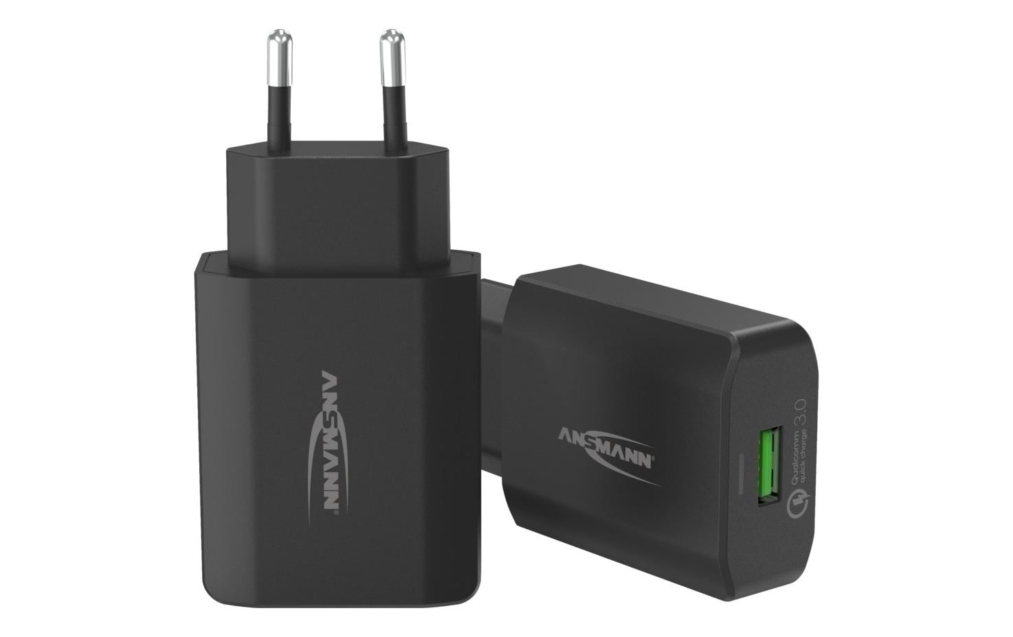 Ansmann HC218PD USB-Ladegerät 18 W – USB-A×1 – QC 3.0 – Schwarz
