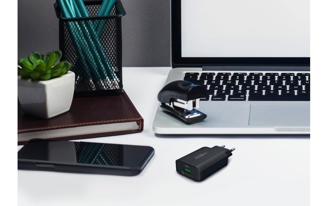 Ansmann HC218PD USB-Ladegerät 18 W – USB-A×1 – QC 3.0 – Schwarz