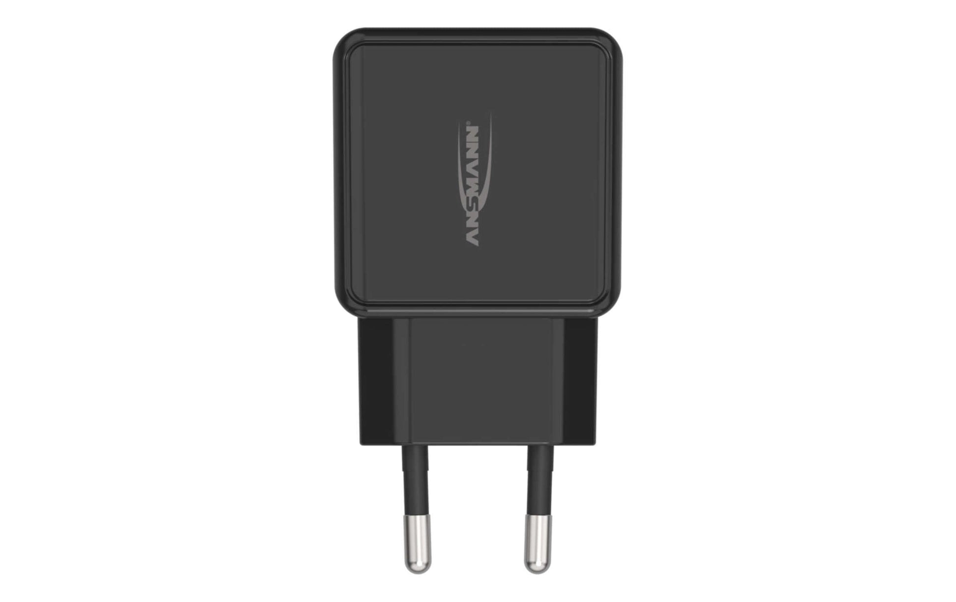 Ansmann HC218PD USB-Ladegerät 20 W – USB-C×1, USB-A×1 – PD, QC 3.0 – Schwarz