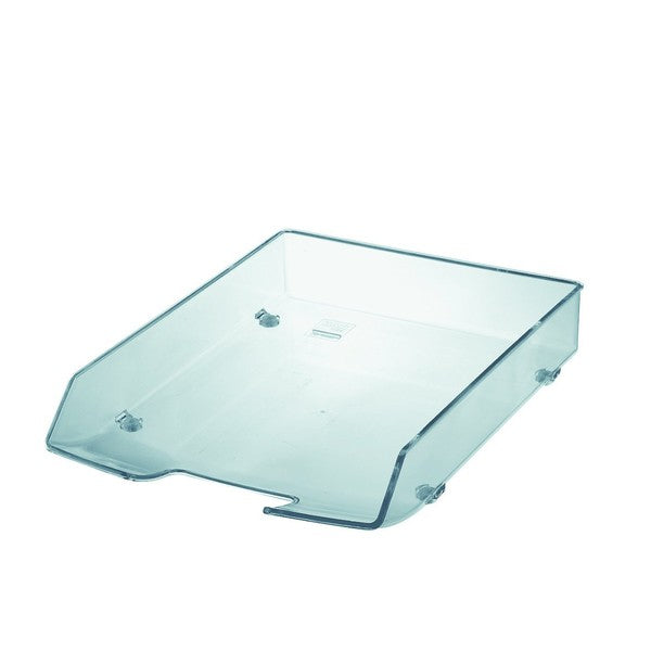 HAN WAVE EXCLUSIV – Briefkorb für A4/C4, hoch, Polystyrol (PS), transparent, 255 × 66 × 350 mm