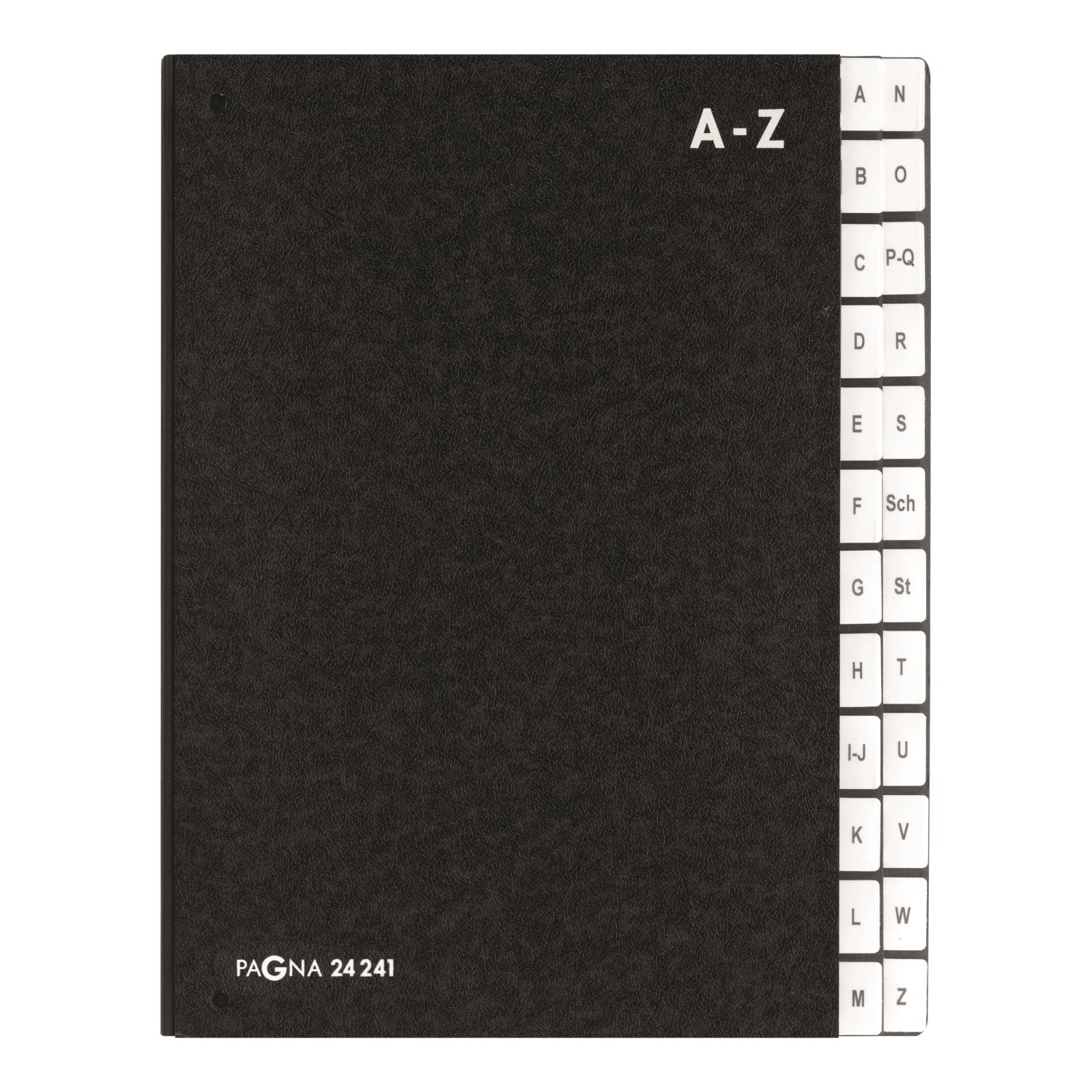 Pagna Sammelmappe für A4, Karton, schwarz, mit Leinwandrücken