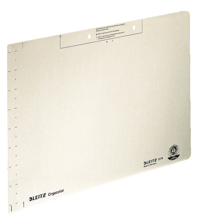 Leitz Trennblätter – A4, Karton, Weiss, 2-fach (80 mm) – Blauer Engel