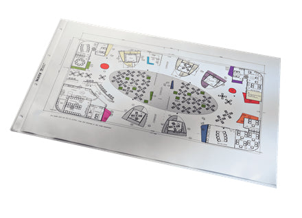 Leitz Sichtmappe A3 – 50 Hüllen, Transparent, Polypropylen