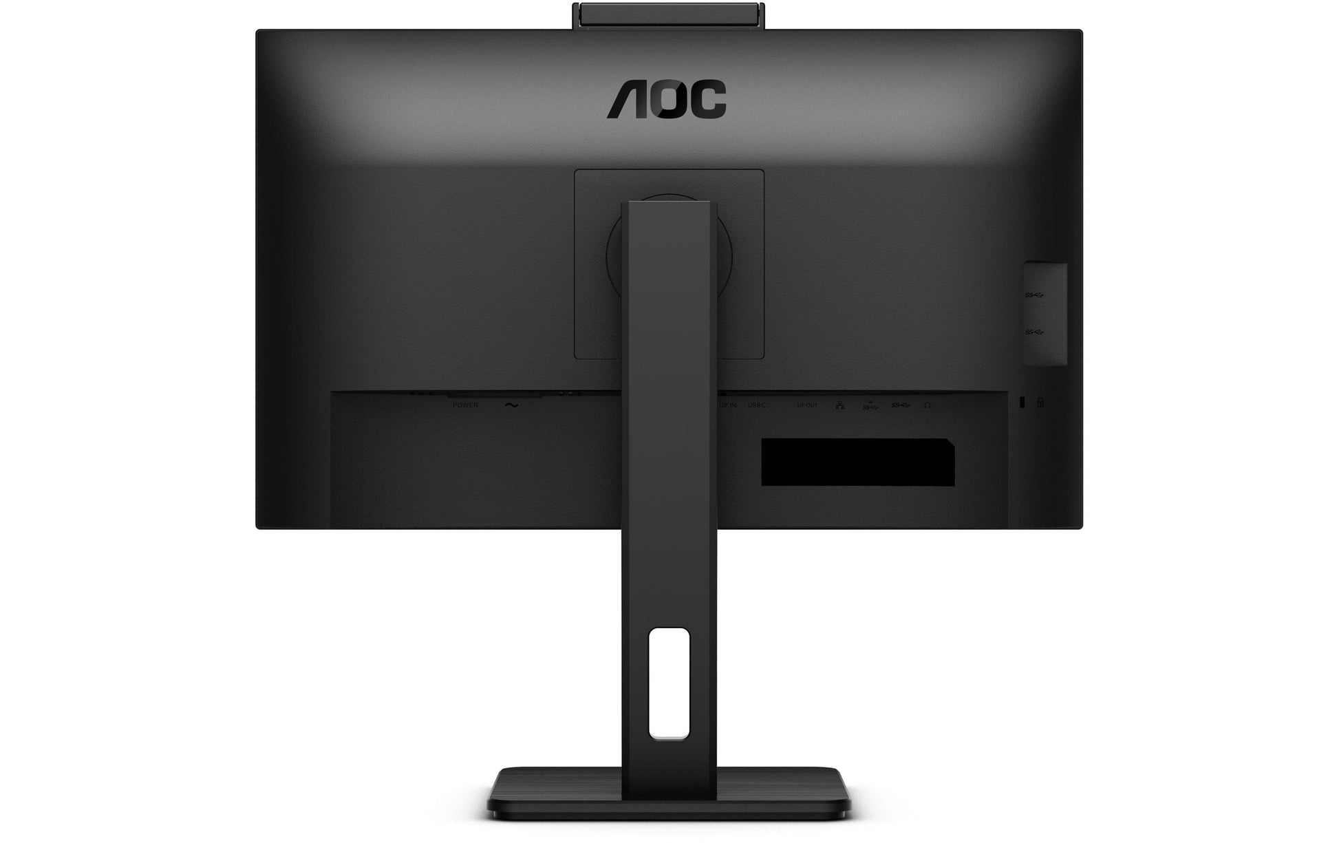 AOC Monitor, 27", IPS, 75 Hz, 350 cd/m², Webcam, USB-Hub, Integrierte Lautsprecher, VESA 100 × 100, Schwarz