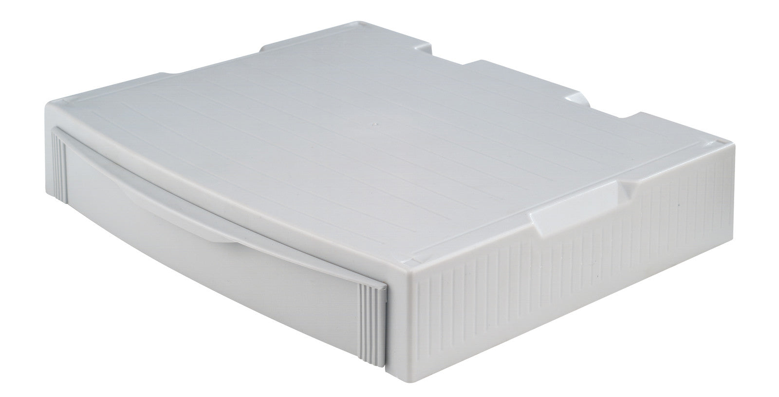 HAN 9250-11 – Monitor-Tischständer – freistehend – bis 21" – bis 40 kg – A4-Schublade, Kabelmanagement – Grau