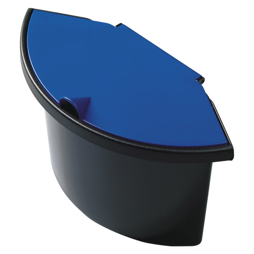 Helit Abfalleinsatz – 2 l – Kunststoff, schwarz – B × H × T 273 × 180 × 131 mm – für H61052 und andere