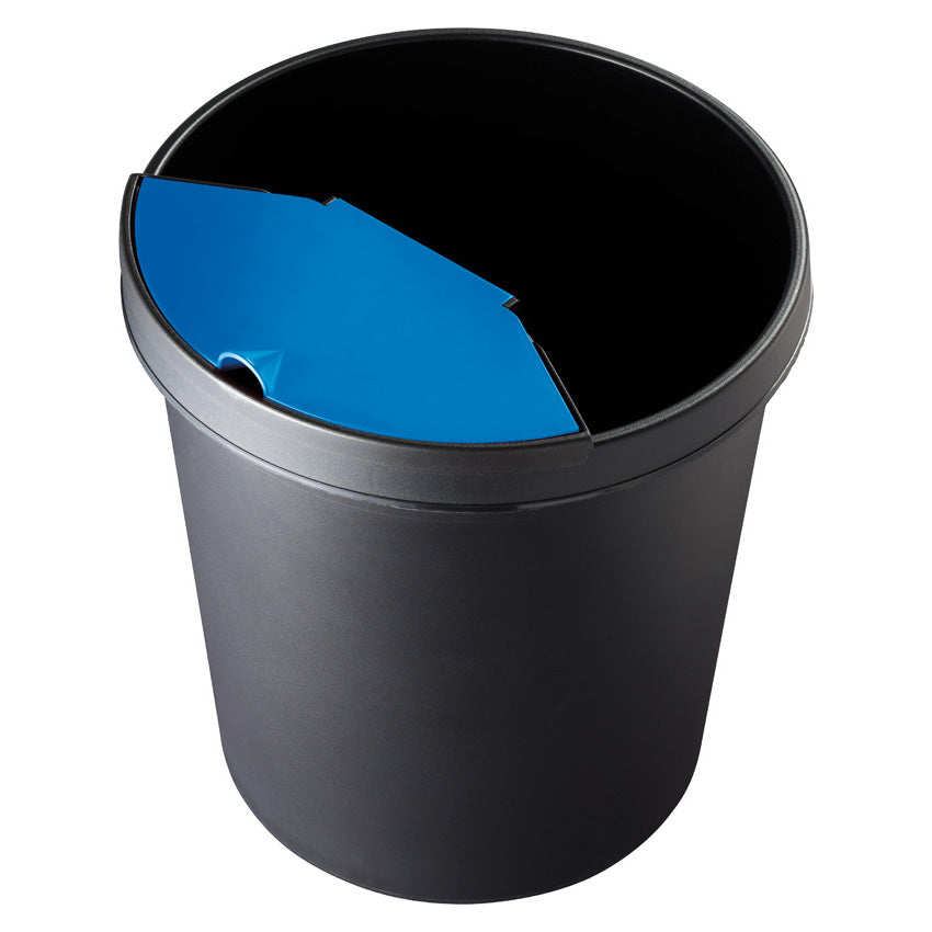 Helit Abfalleinsatz – 2 l – Kunststoff, schwarz – B × H × T 273 × 180 × 131 mm – für H61052 und andere