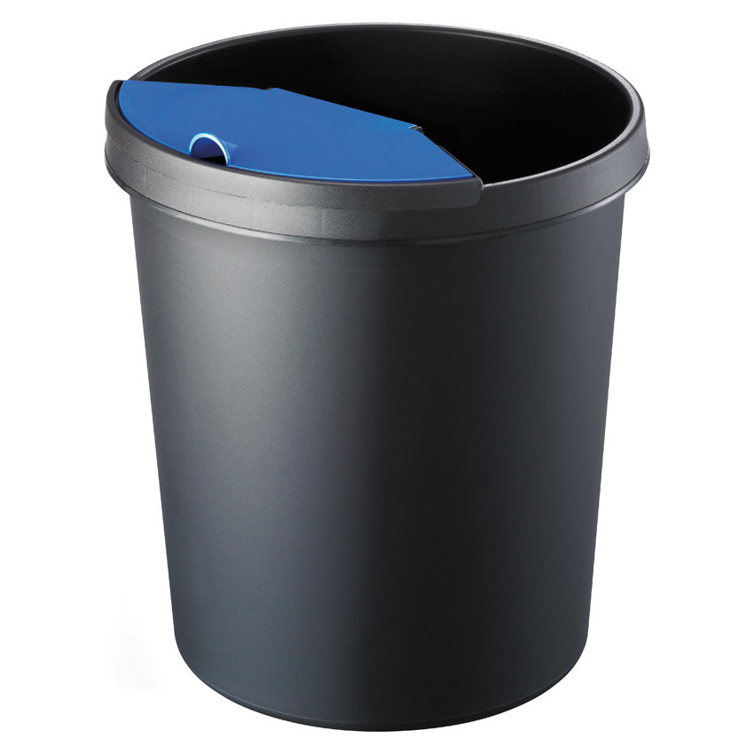 Helit Abfalleinsatz – 2 l – Kunststoff, schwarz – B × H × T 273 × 180 × 131 mm – für H61052 und andere