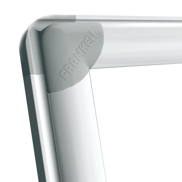 Franken Whiteboard – 180 × 120 cm, Emaille, magnetisch, Aluminiumrahmen, Wandmontage