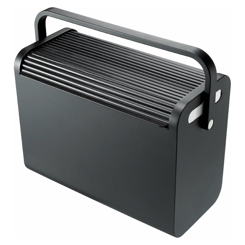 Helit the mobil box Hängemappen-Box A4 – für 25 Hängemappen, mit Rolloverschluss, 425 × 375 × 200 mm, schwarz
