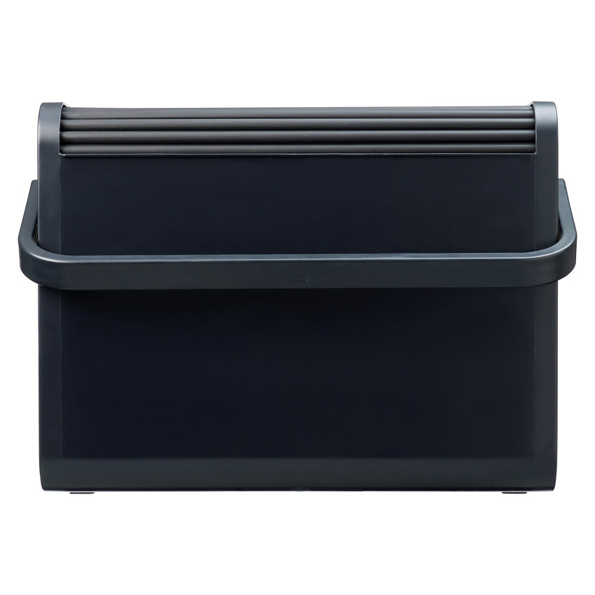 Helit the mobil box Hängemappen-Box A4 – für 25 Hängemappen, mit Rolloverschluss, 425 × 375 × 200 mm, schwarz