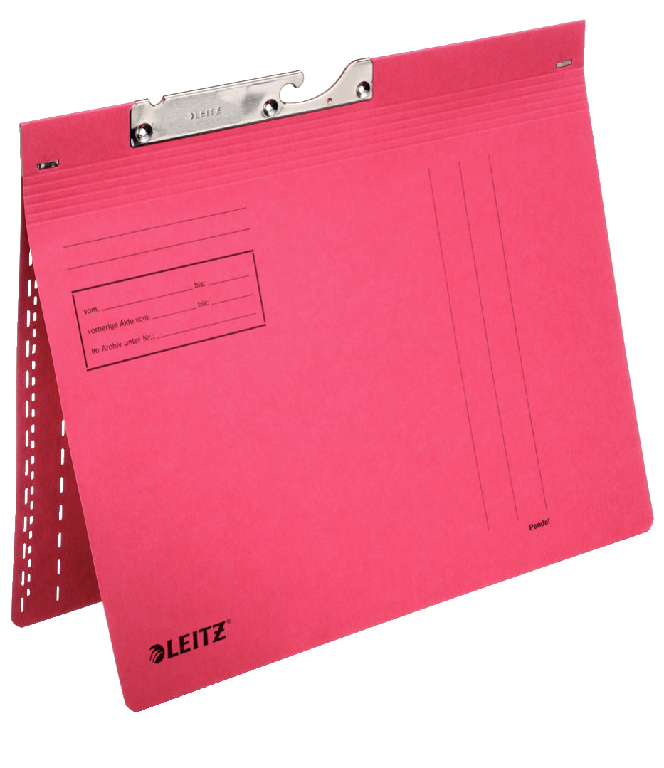 Leitz Hängehefter – für A4, 1-teilig, Rot, Karton, 50 Stk.