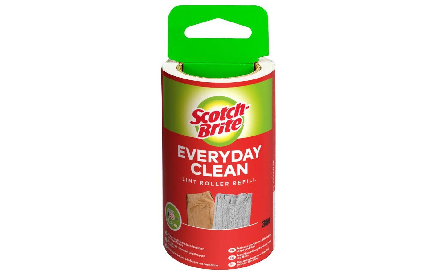 3M Scotch-Brite Ersatzrolle Kleiderroller 836RP-30EU – 30 Blatt – Schwarz/Weiss – Kunststoff