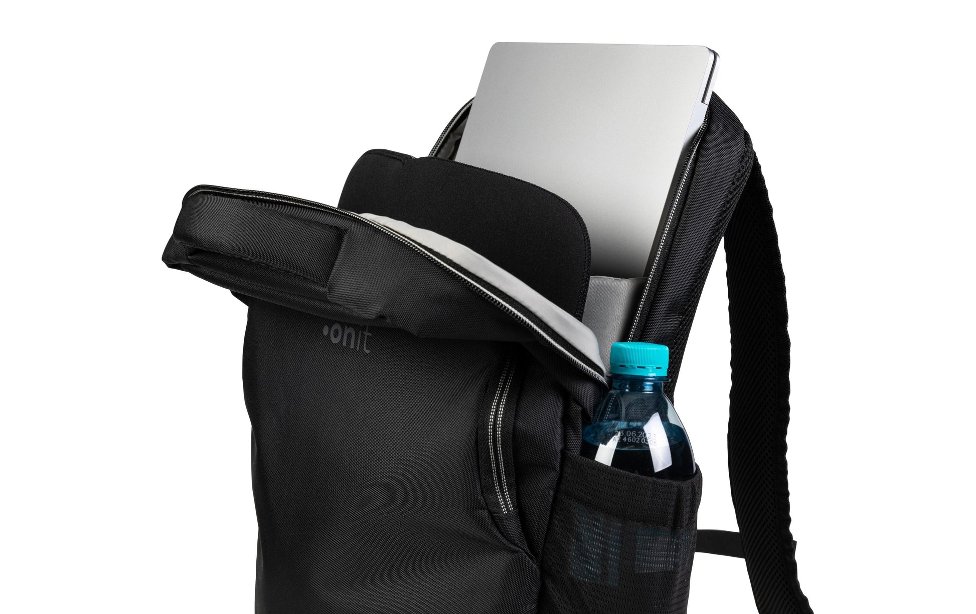 ONIT Notebook-Rucksack bis 15,6" – 14 l, Notebook-Fach – Schwarz