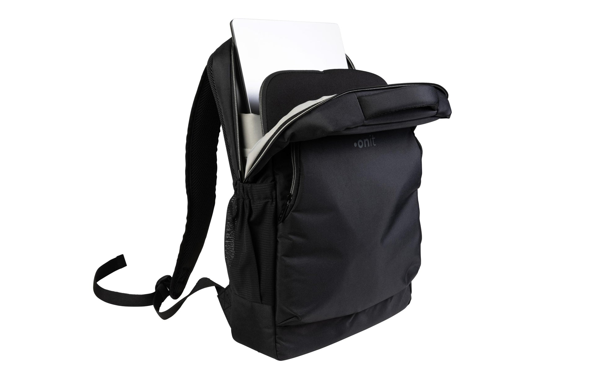 ONIT Notebook-Rucksack bis 15,6" – 14 l, Notebook-Fach – Schwarz