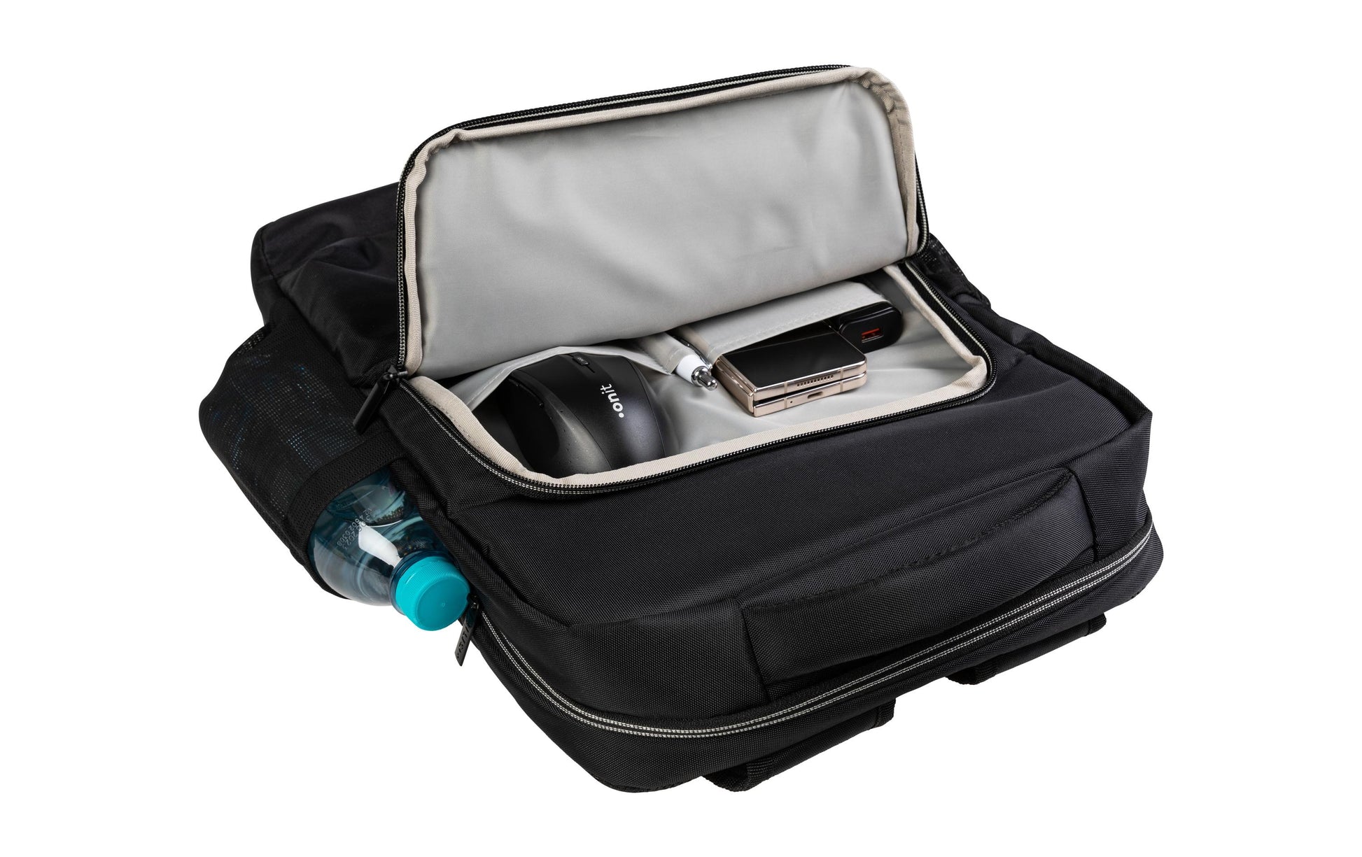 ONIT Notebook-Rucksack bis 15,6" – 14 l, Notebook-Fach – Schwarz