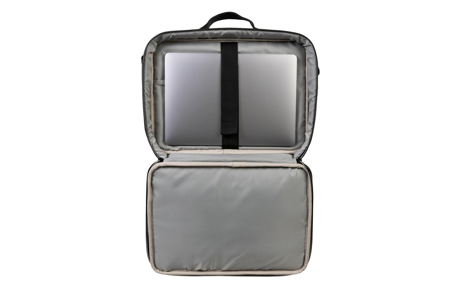 ONIT Notebook-Tasche bis 14,1" – Trolley-Band, abnehmbarer Schultergurt – Schwarz