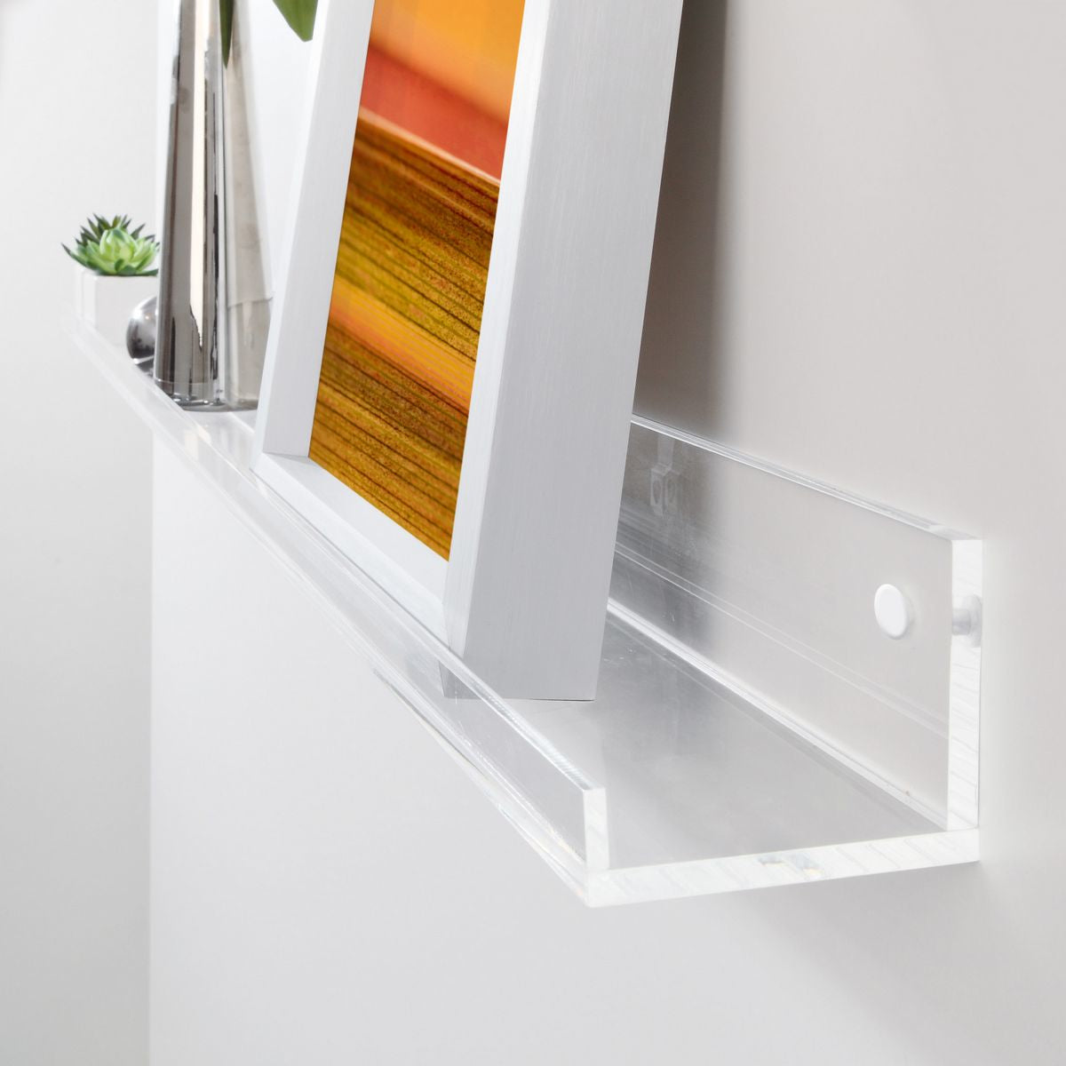 Sigel Wandregal Acryl, schwebend – Wandmontage – 100 × 5 × 7 cm – 10 kg – transparent – 1 Stk.