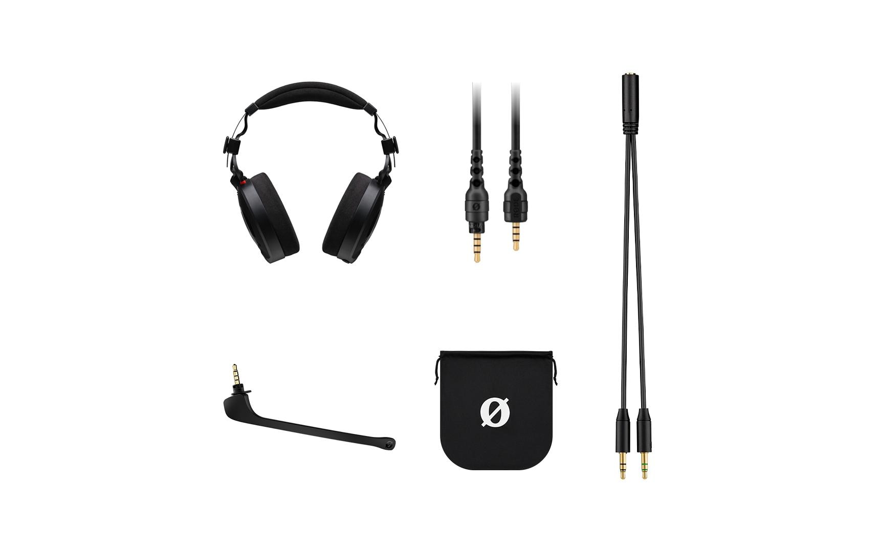 RØDE NTH-100M – Duo Headset Over-Ear – 6,3 mm Klinke, Abnehmbares Mikrofon – Schwarz – für PC