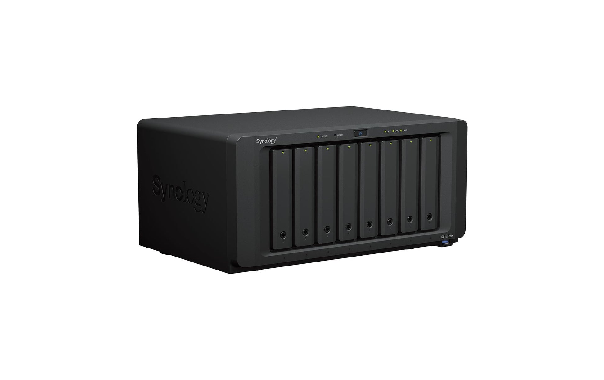 Synology DS1823xs+ – 8-Bay Tower NAS – AMD Ryzen V1780B, 8 GB RAM, 10GbE, DSM, für 2,5"/3,5"/M.2 HDD/SSD, SATA