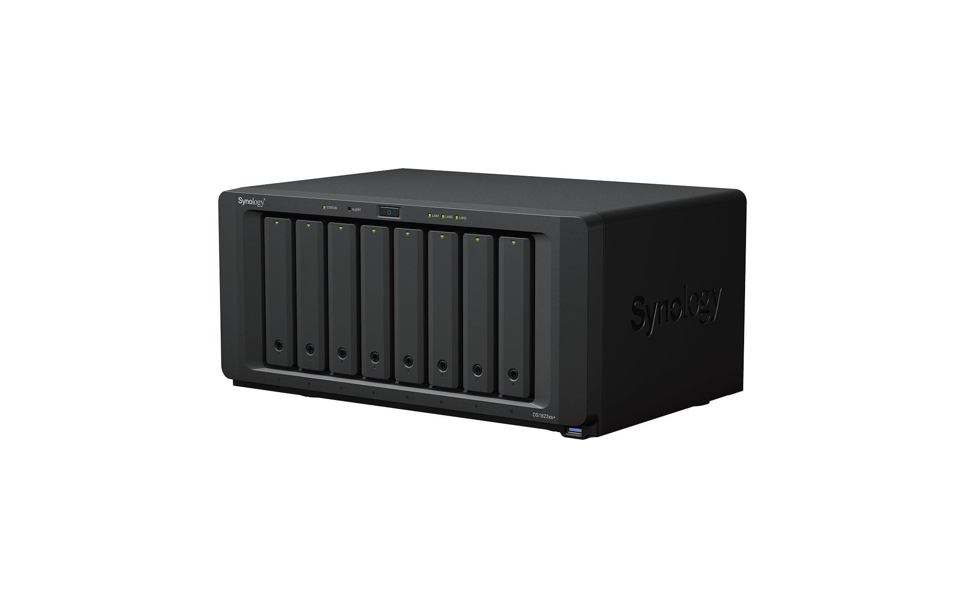 Synology DS1823xs+ – 8-Bay Tower NAS – AMD Ryzen V1780B, 8 GB RAM, 10GbE, DSM, für 2,5"/3,5"/M.2 HDD/SSD, SATA