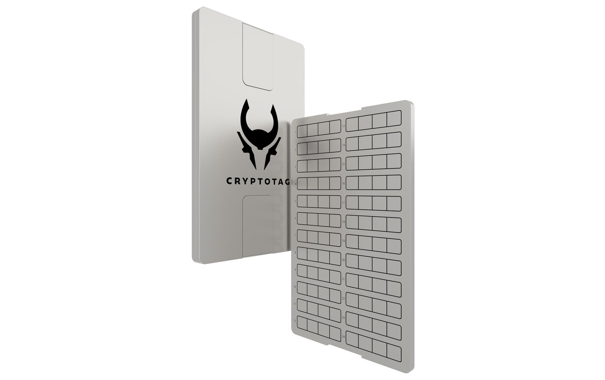 Cryptotag Thor Expansion Kit Speichergerät – Seed Storage, Silber, für Crypto Wallets (Universal)