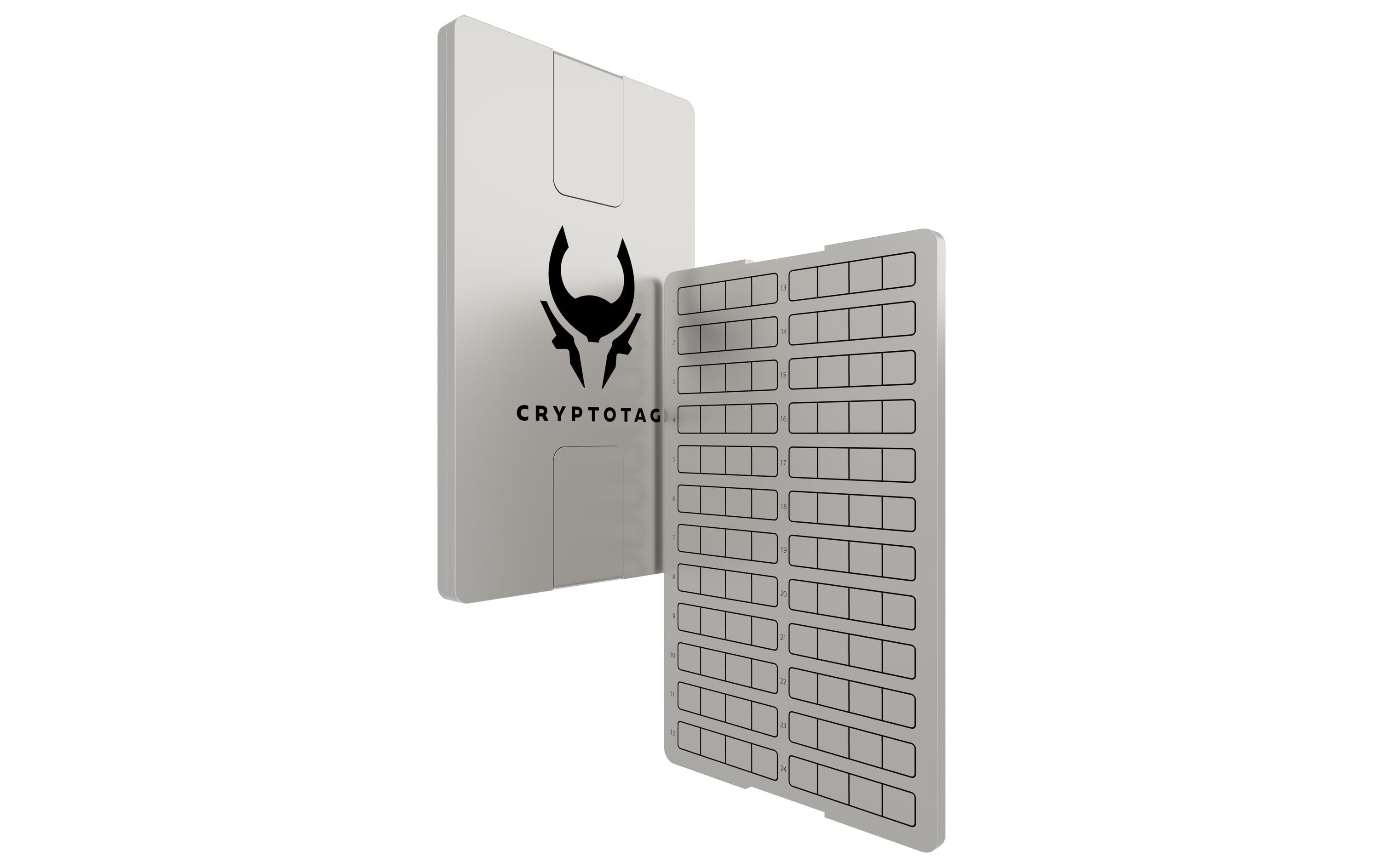 Cryptotag Thor Expansion Kit Speichergerät – Seed Storage, Silber, für Crypto Wallets (Universal)