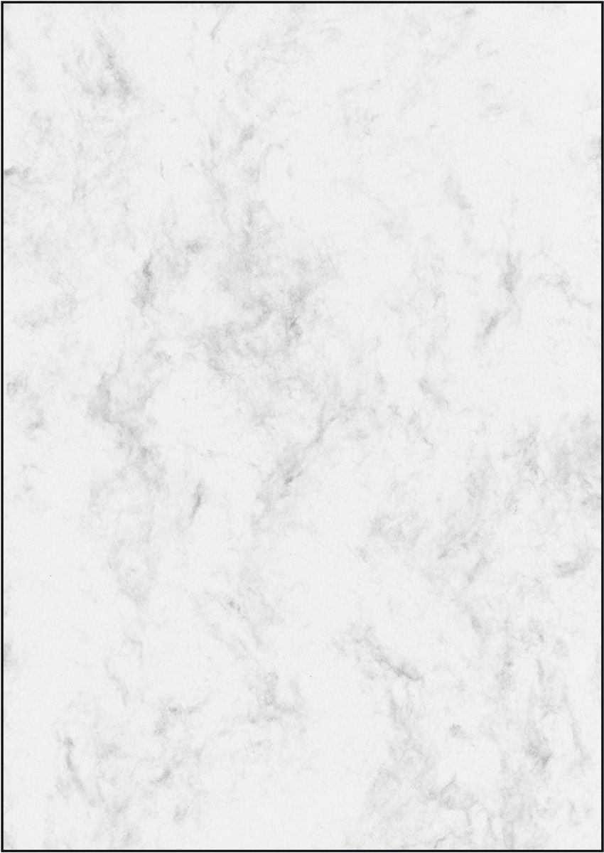 Sigel Marmorpapier Grau – A4, 90 g/m², 25 Blatt