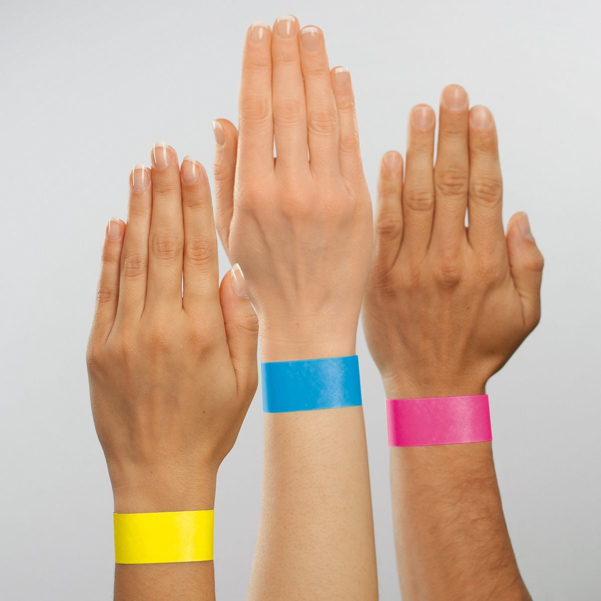 Sigel Event-Armband – 25 × 255 mm, neonpink, Kunststoff, fortlaufend nummeriert – 120 Stk