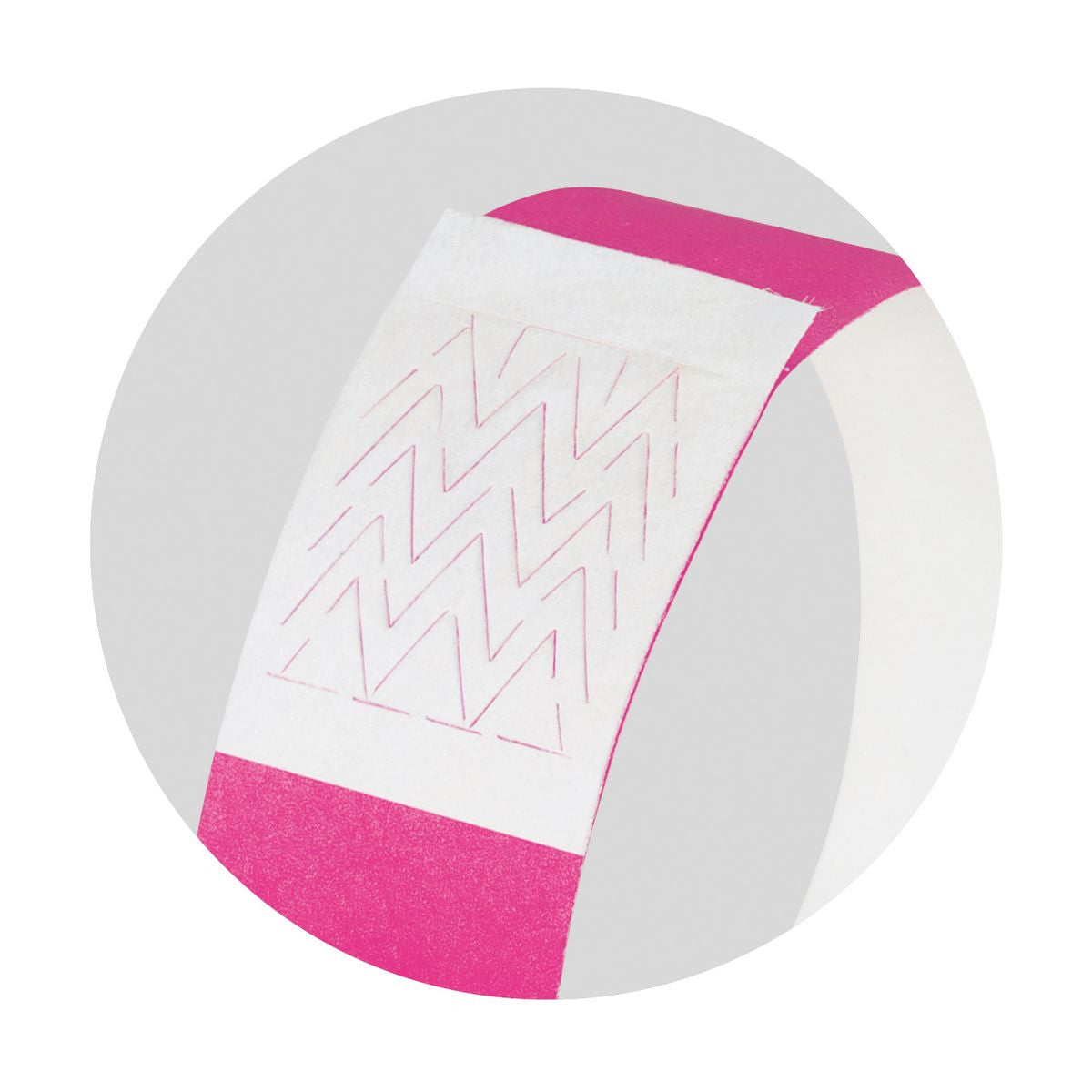 Sigel Event-Armband – 25 × 255 mm, neonpink, Kunststoff, fortlaufend nummeriert – 120 Stk