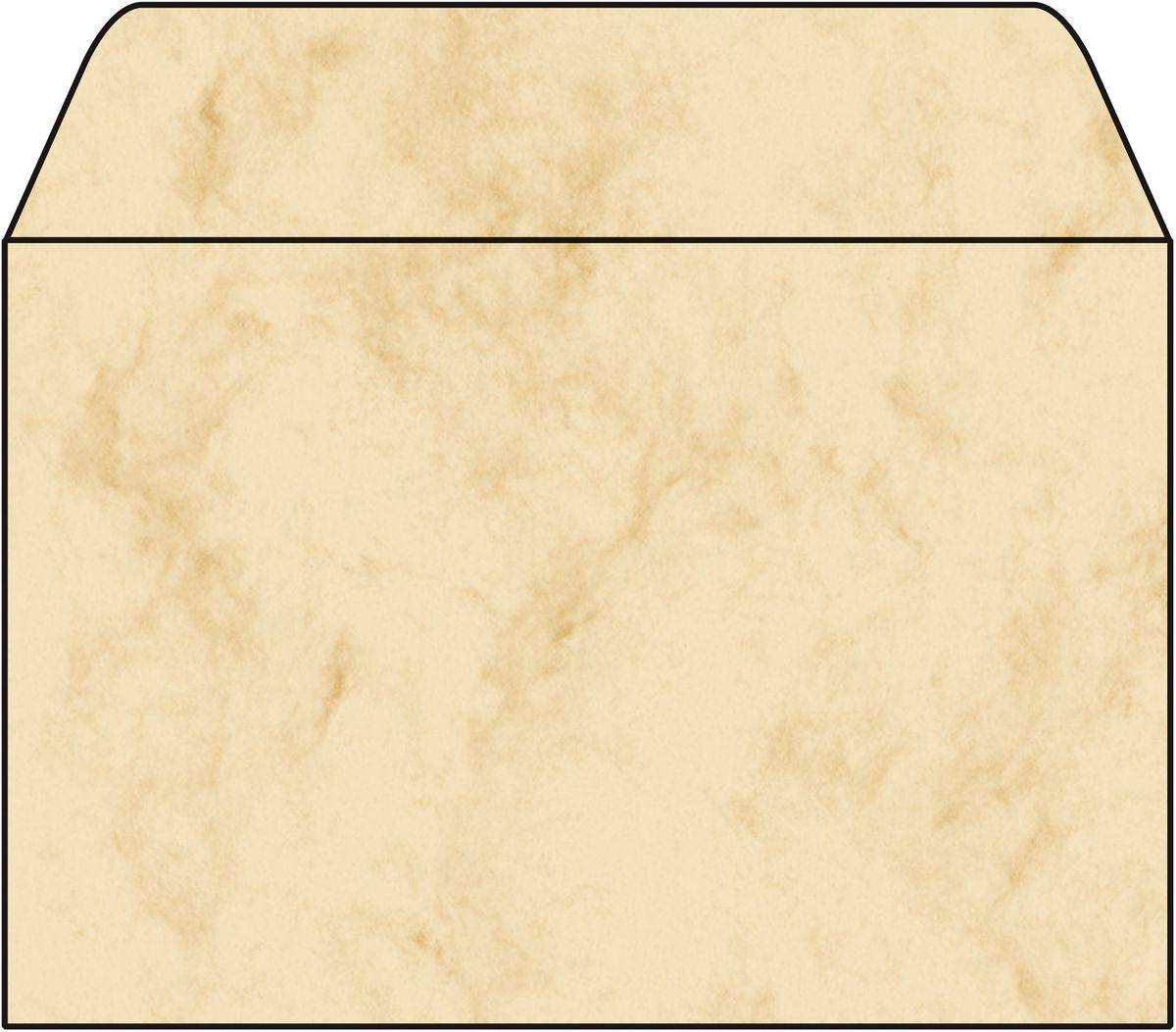 Sigel Couvert C6 (114 × 162 mm), ohne Fenster, beige, 90 g/m², Papier – 25 Stk.