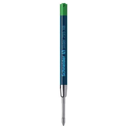 Schneider Schreibgeräte Schneider Kugelschreiber-Mine Grossraum Slider 755 XB für Parker – Grün, 0,7 mm, dokumentenecht, geruchsarm