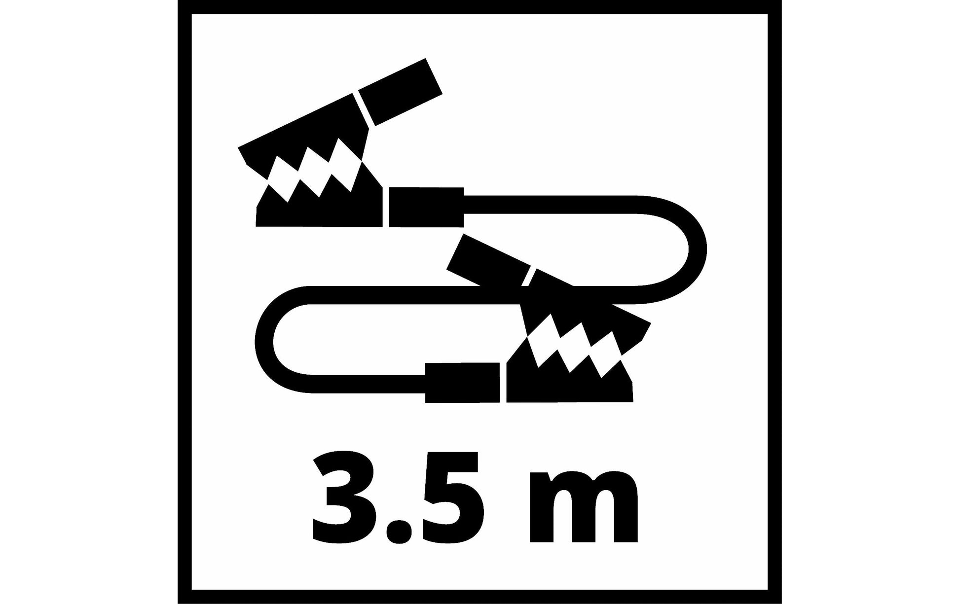 Einhell automotive Adapterkabel, 3,5 m, 31,4 mm², 12 V – für Motoren bis 5'500 cm³