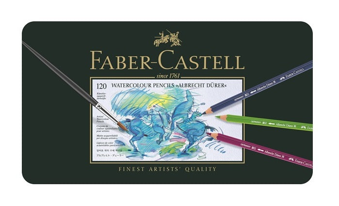 Faber-Castell Albrecht Dürer Aquarellbuntstift Mehrfarbig 120er-Metalletui – klimaneutral, sechskant