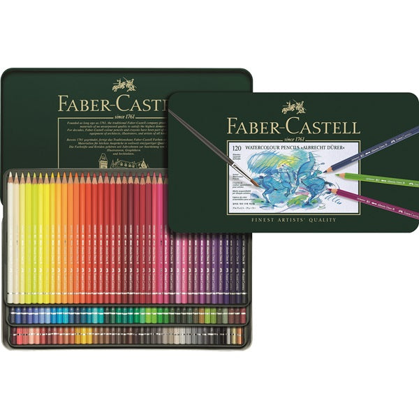 Faber-Castell Albrecht Dürer Aquarellbuntstift Mehrfarbig 120er-Metalletui – klimaneutral, sechskant