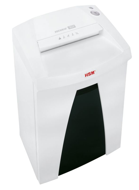 HSM Securio B22 – Aktenvernichter, DIN P-2, Streifenschnitt 5,8 mm, 33 l