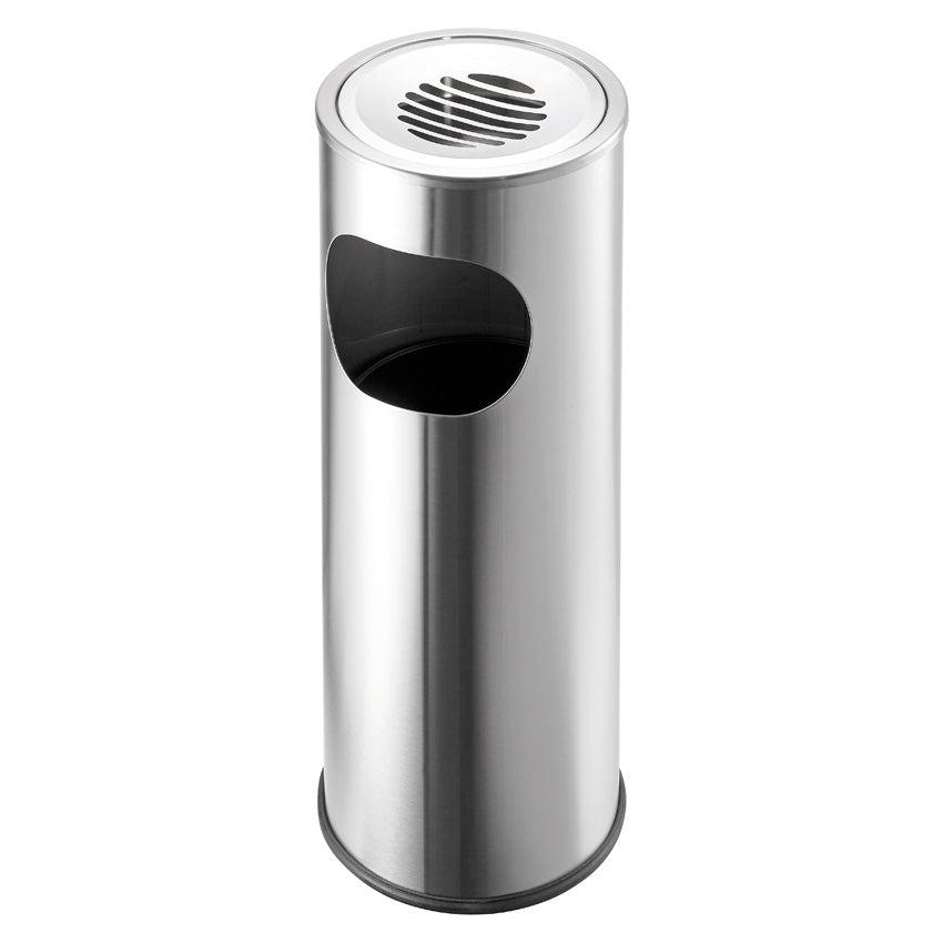 Helit Standascher H2516000 – 1,5 l – Edelstahl, rund